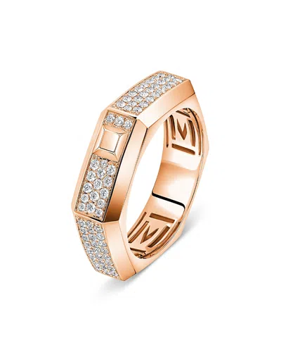 Messika 18k Gold Moderniste Pave Diamond Ring, 0.35 Tcw