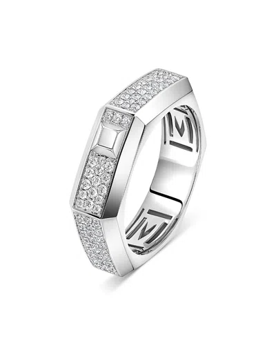 Messika 18k Gold Moderniste Pave Diamond Ring, 0.35 Tcw In Red
