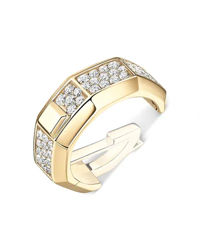 Messika 18k Gold Moderniste Pave Diamond Single Clip Earring, 0.25 Tcw In Pink