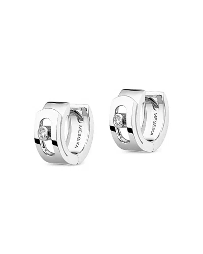 Messika 18k Gold Move Noa Diamond Hoop Earrings, 0.05 Tcw In Metallic