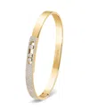 Messika 18k Gold Move Noa Semi-pave Diamond Bangle Bracelet