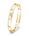 Messika 18k Gold Move Romane Diamond Bangle Bracelet In Gold