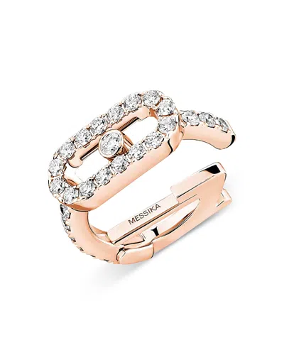 Messika 18k Gold Move Uno Diamond Pave Clip Single Earring