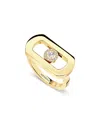 Messika 18k Gold So Move Diamond Oval Signet Ring In Gold