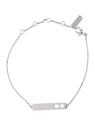 Pre-owned Messika 18k My First Diamond Bracelet, 7" In Multicolor