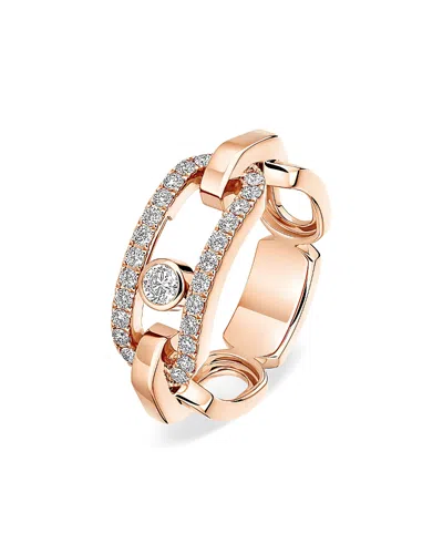 Messika 18k Rose Gold Diamond Move Link Ring In Neutral