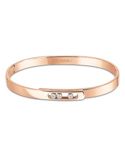 Messika 18k Rose Gold Move Noa Diamond Bangle Bracelet