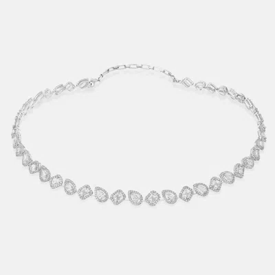 Pre-owned Messika 18k White Gold Diamonds My Twin Necklace