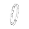 Messika 18k White Move Romane Diamond Bangle
