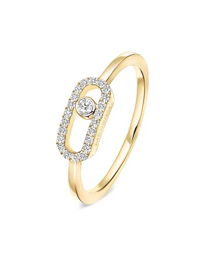 Messika 18k Yellow Gold Diamond Move Uno Ring