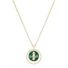 Messika Lucky Move 18ct Yellow-gold, 0.3ct Diamond And Malachite Necklace