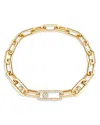 Messika 18k Yellow Gold Move Link Diamond Curb Chain Bracelet In Gold