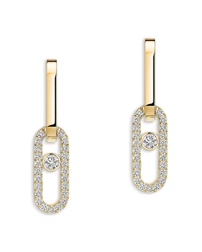 Messika 18k Yellow Gold Move Link Diamond Drop Earrings