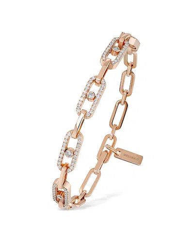 Messika 18k Yellow Gold Move Link Diamond Open Chain Bracelet