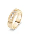 Messika 18k Yellow Gold Move Noa Diamond Cisele Textured Ring In Gold