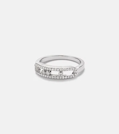 Messika Baby Move 18kt White Gold Ring With Diamonds In Metallic