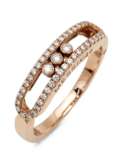 Pre-owned Messika Baby Move Diamond Ring In Pink