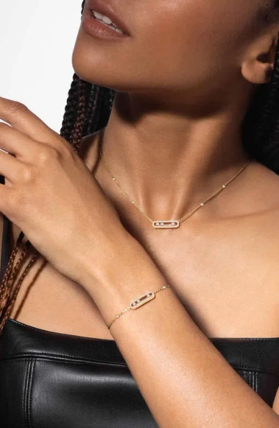Messika Baby Move Pavé Diamond Bracelet In Gold