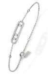 Messika Baby Pavé Move Diamond Bracelet In Gold