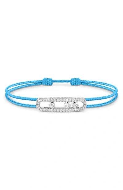 Messika Care Diamon Cord Bracelet In Gray