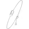 Messika Care Diamond Station Chain Bracelet In White Gold