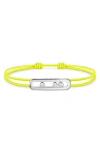 Messika Care Moving Diamond Friendship Bracelet In Green
