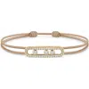 Messika Care Pavé Diamond Cord Bracelet In Yellow Gold