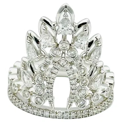 Pre-owned Messika Desert Bloom 18k White Gold Diamond Ring