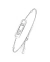 Messika Diamond Baby Move Bracelet In 18k Gold, 0.12 Tcw In Metallic