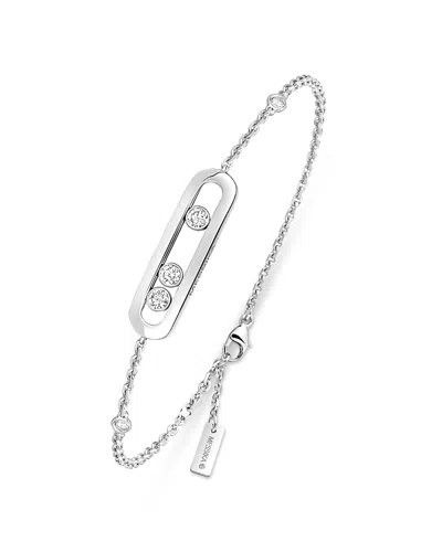 Messika Diamond Baby Move Bracelet In 18k Gold, 0.12 Tcw In Metallic