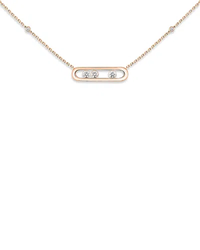 Messika Diamond Baby Move Necklace In 18k Gold, 17.7, 0.14 Tcw In Gold