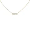Messika Diamond Baby Move Necklace In 18k Gold, 17.7, 0.14 Tcw