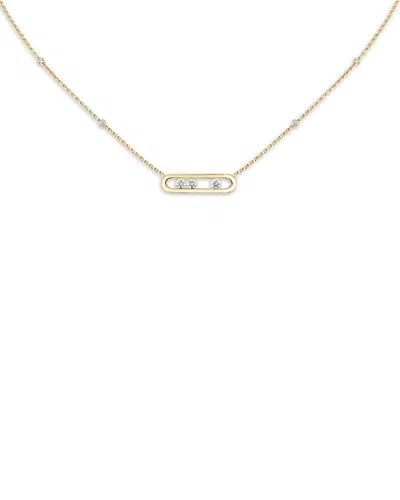 Messika Diamond Baby Move Necklace In 18k Gold, 17.7, 0.14 Tcw In Gold
