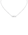 Messika Diamond Baby Move Necklace In 18k Gold, 17.7, 0.14 Tcw In Metallic