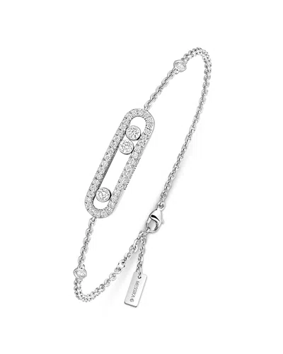 Messika Diamond Baby Move Pave Bracelet In 18k Gold, 0.29 Tcw In Metallic