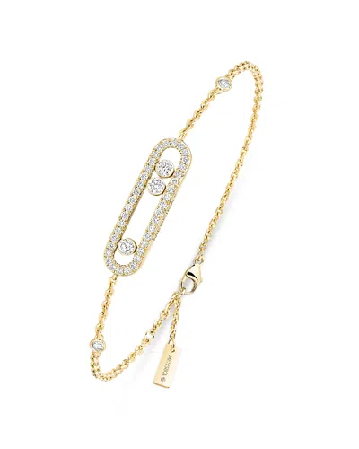 Messika Diamond Baby Move Pave Bracelet In 18k Gold, 0.29 Tcw