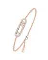 Messika Diamond Baby Move Pave Bracelet In 18k Gold, 0.29 Tcw In Gold