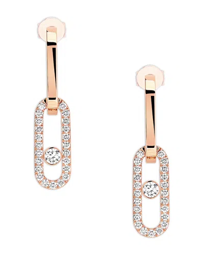 Messika Diamond Move Link Earrings In 18k Gold, 0.85 Tcw