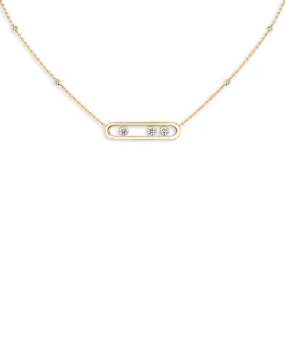 Messika Diamond Move Necklace In 18k Gold, 16.5, 0.3 Tcw