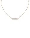Messika Diamond Move Necklace In 18k Gold, 16.5, 0.3 Tcw