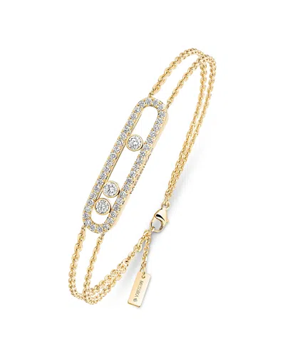 Messika Diamond Move Pave Bracelet In 18k Gold, 0.65 Tcw