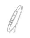 Messika Diamond Move Pave Bracelet In 18k Gold, 0.65 Tcw In Metallic