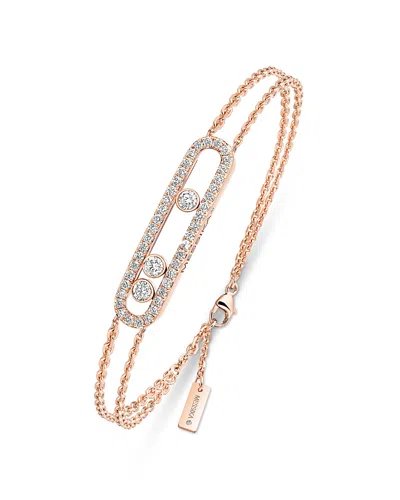 Messika Diamond Move Pave Bracelet In 18k Gold, 0.65 Tcw In Multi