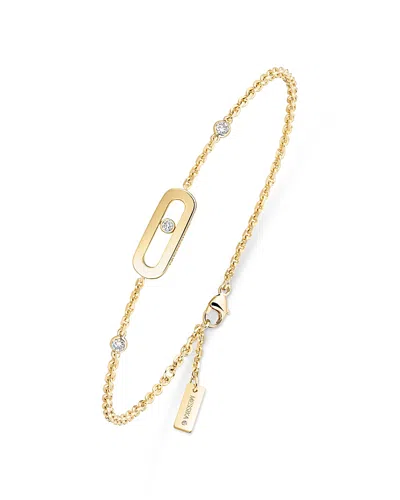 Messika Diamond Move Uno Bracelet In 18k Gold, 0.05 Tcw In Gold