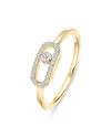 Messika Diamond Move Uno Half Pave Ring In 18k Gold, 0.09 Tcw