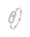 Messika Move Uno 18k White Gold Ring In Metallic