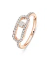 Messika Diamond Move Uno Large Model Pave Ring In 18k Gold, 0.31 Tcw