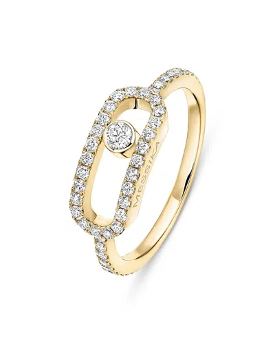 Messika Diamond Move Uno Large Model Pave Ring In 18k Gold, 0.31 Tcw