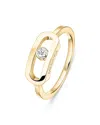 Messika Diamond Move Uno Large Model Ring In 18k Gold, 0.06 Tcw In Gold