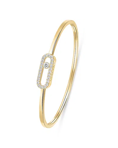 Messika Diamond Move Uno Medium Model Pave Flex Bracelet In 18k Gold, 0.34 Tcw
